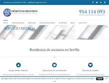 Tablet Screenshot of espartinasgeriatrico.com